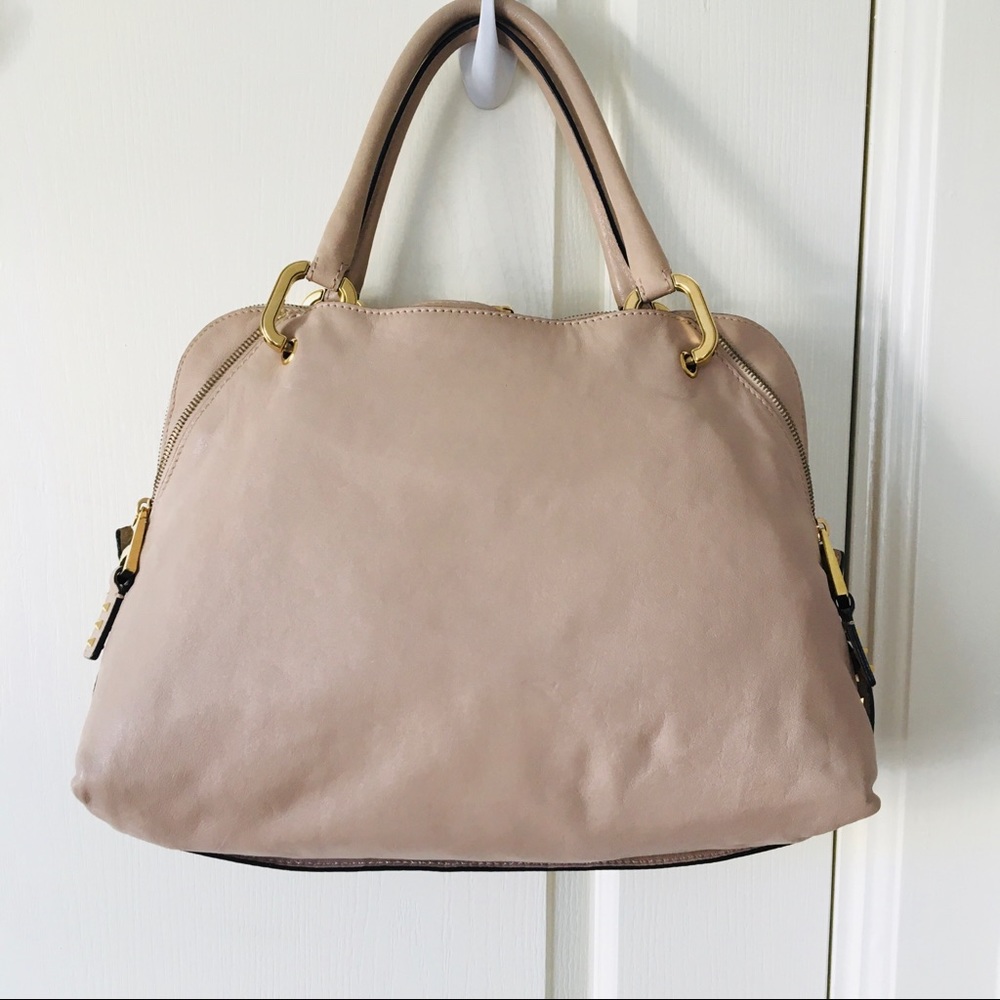 Marc Jacobs Made in Italy Nude Leather Paradise Rio Satchel Bag - Picture 9 of 14